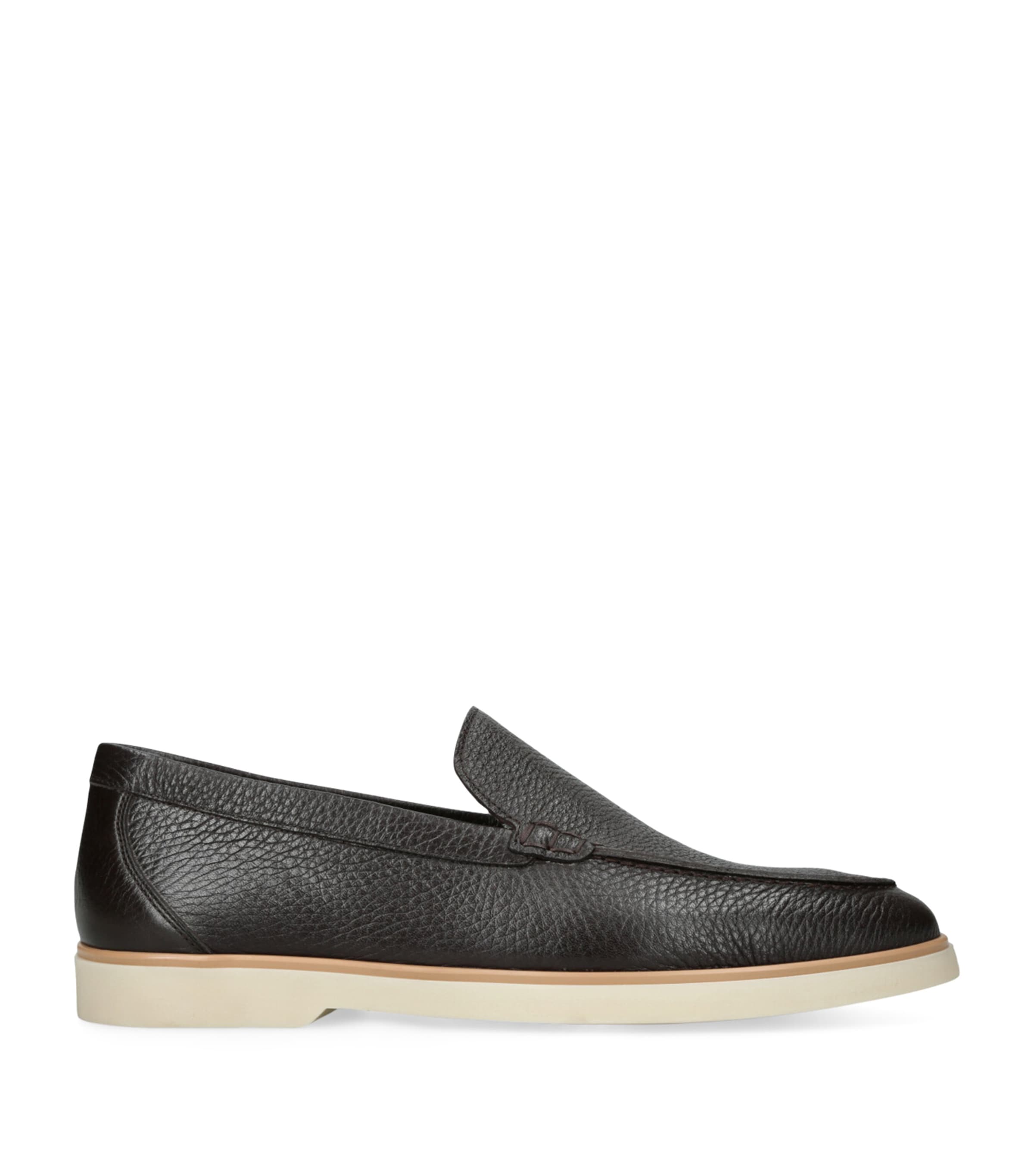 ローファー・オックスフォード The Row HEREDITAS LOAFERS THE ROW Hereditas textured-leather loafers | NET-A-PORTER