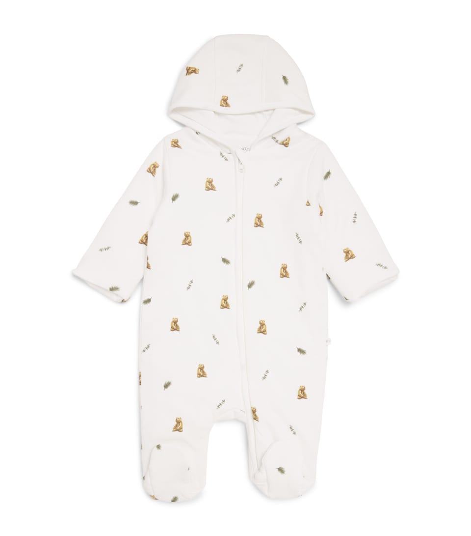 Rosa & Blue Bamboo-Cotton Printed All-in-One (3-6 Months) Warm White