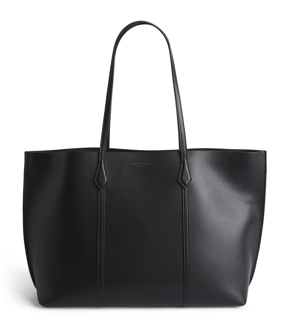 Tory Burch Leather Perry Tote Bag Black