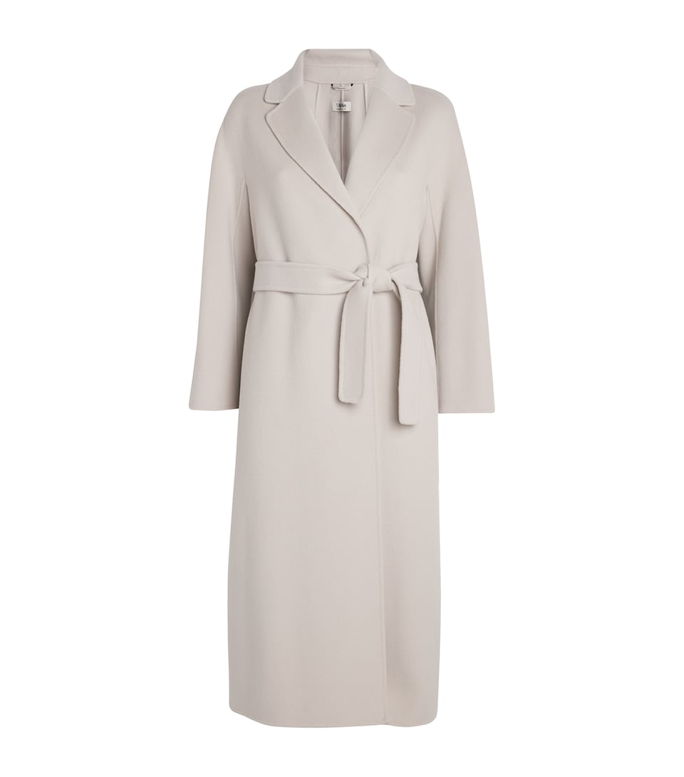 Virgin Wool Wrap Coat