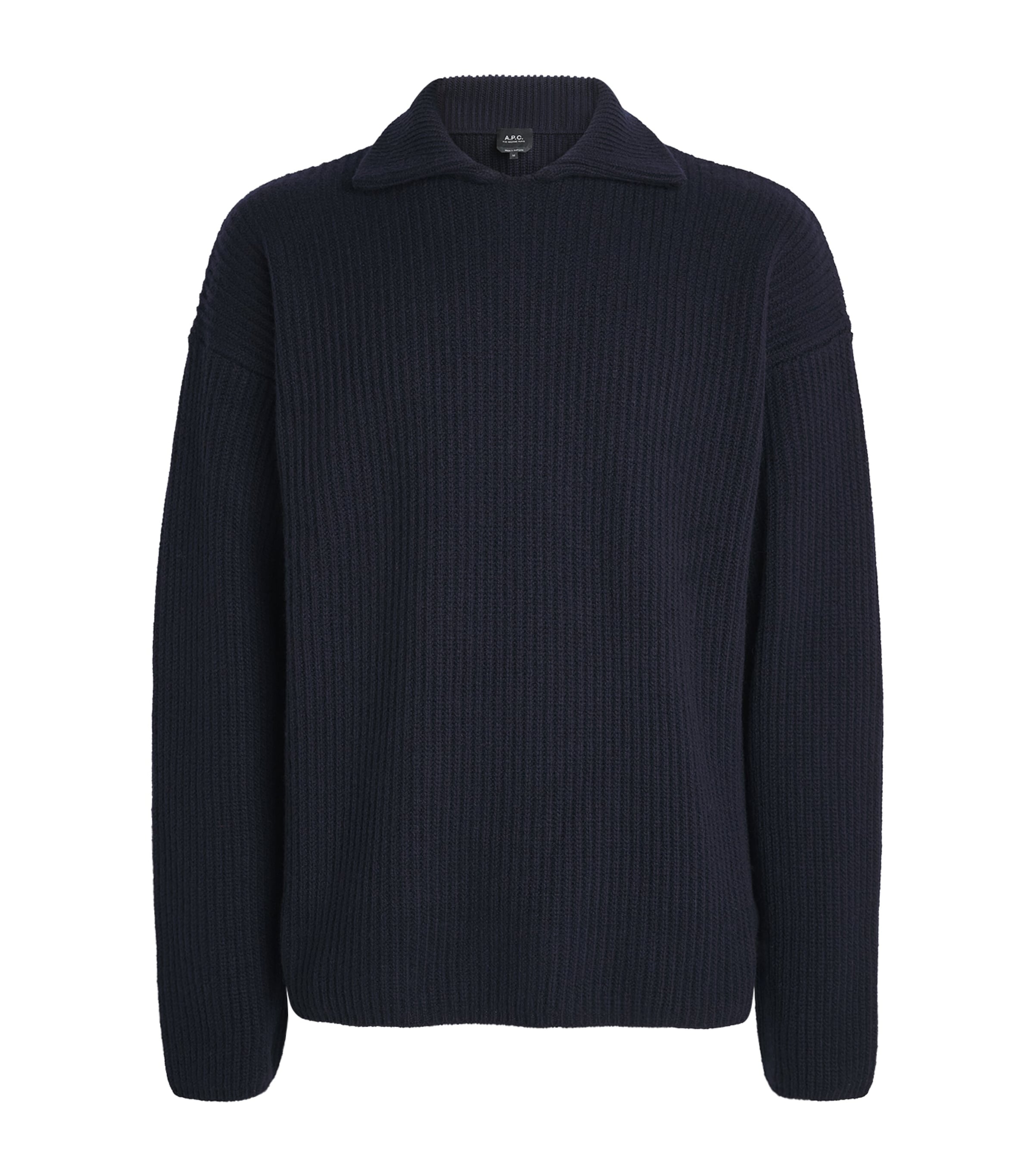 Wool-Cashmere Polo Sweater
