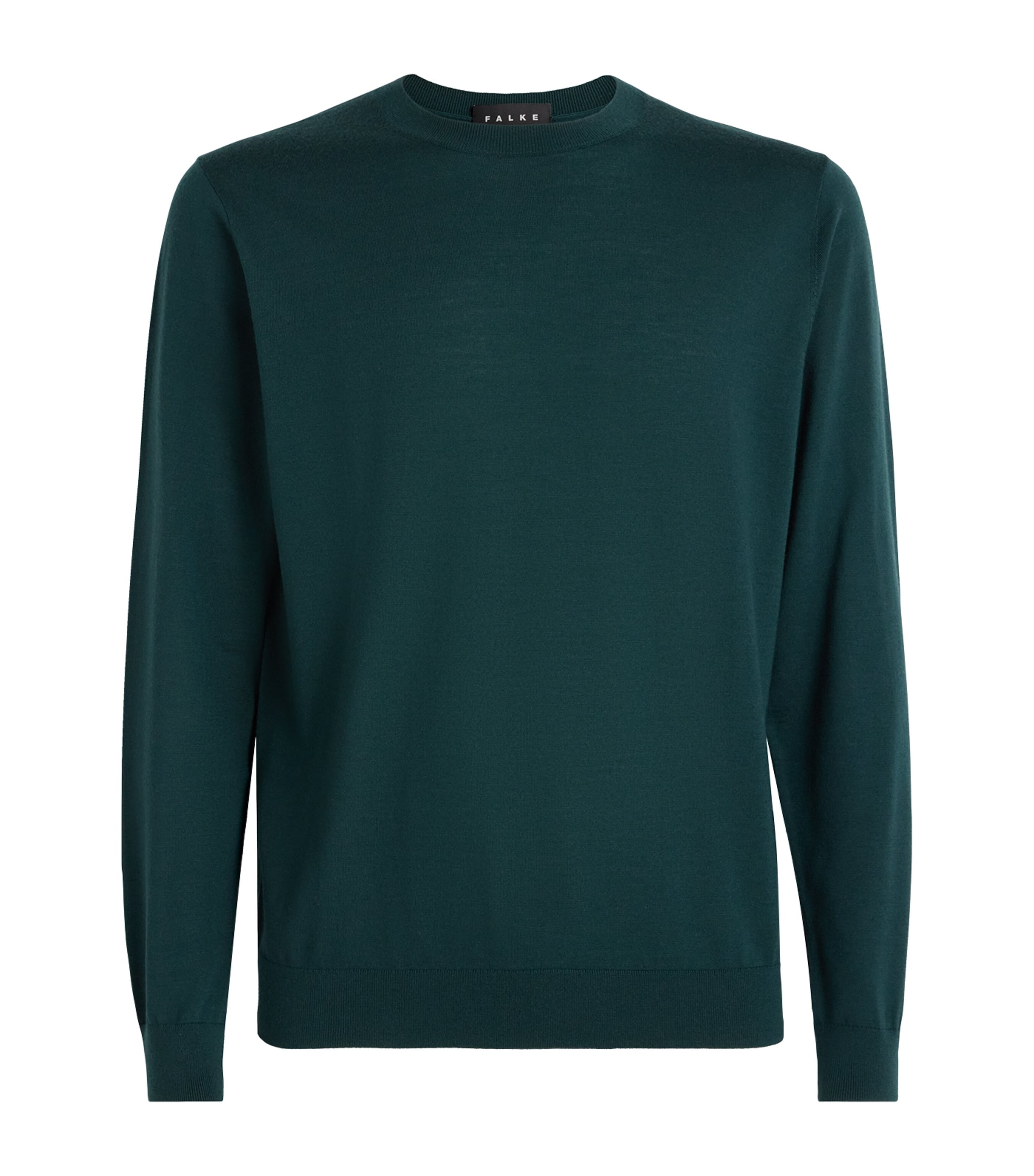 Falke Mens Ultrafine Merino Wool Sweater Forest