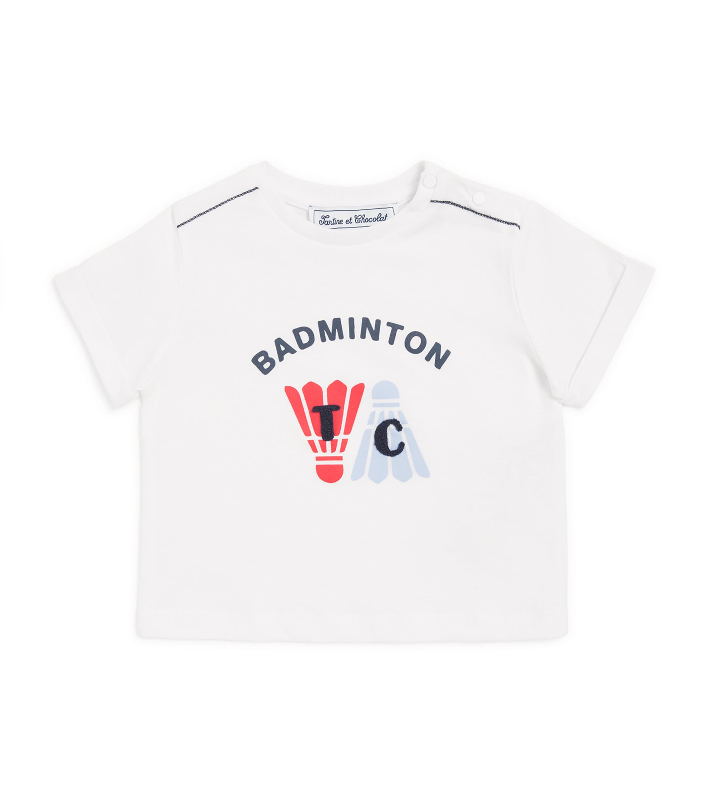 Tartine et Chocolat Cotton Badminton T-Shirt (3 Months-4 Years)