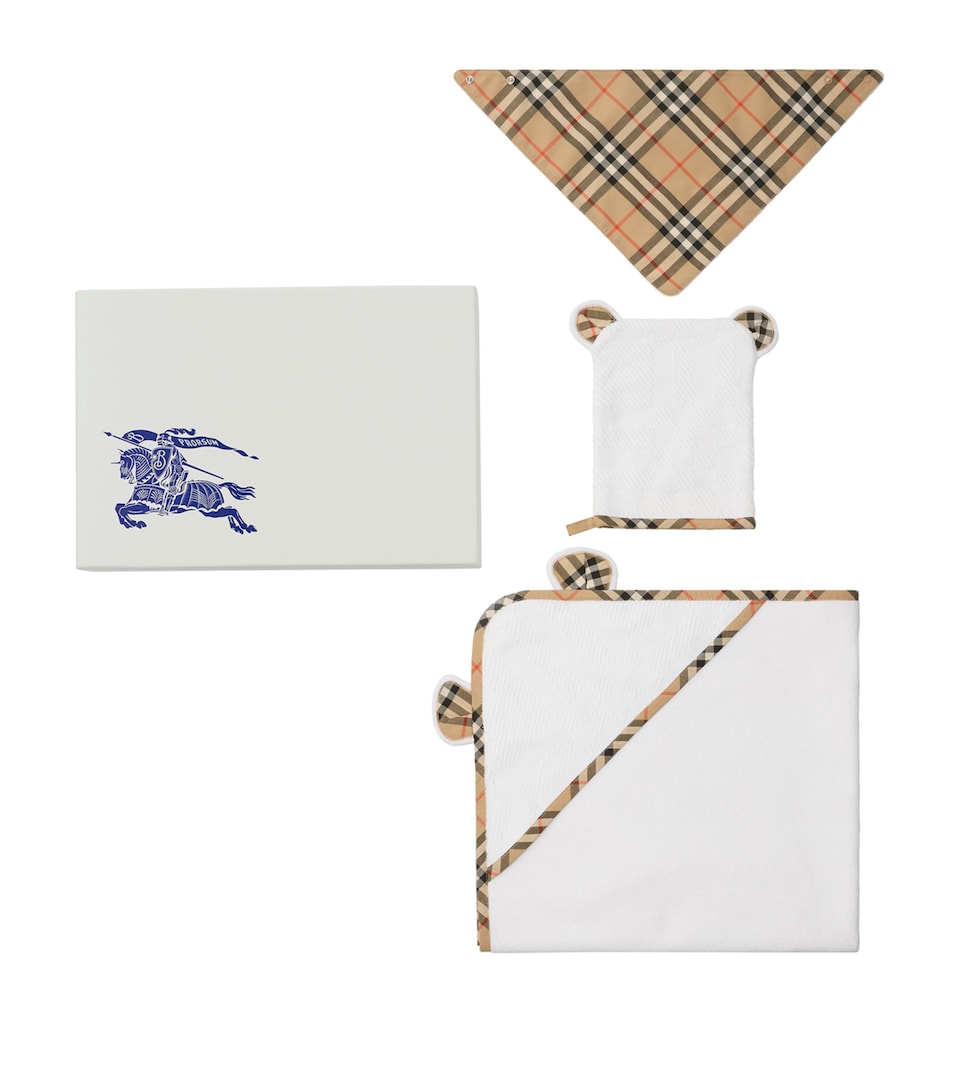 Check 2-Piece Bathtime Gift Set