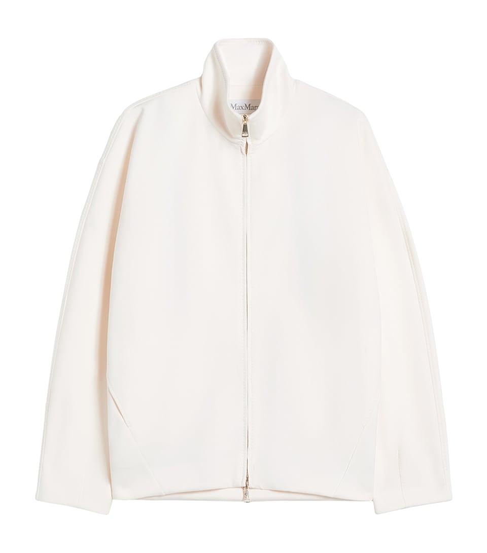 Jersey High-Neck Jacket