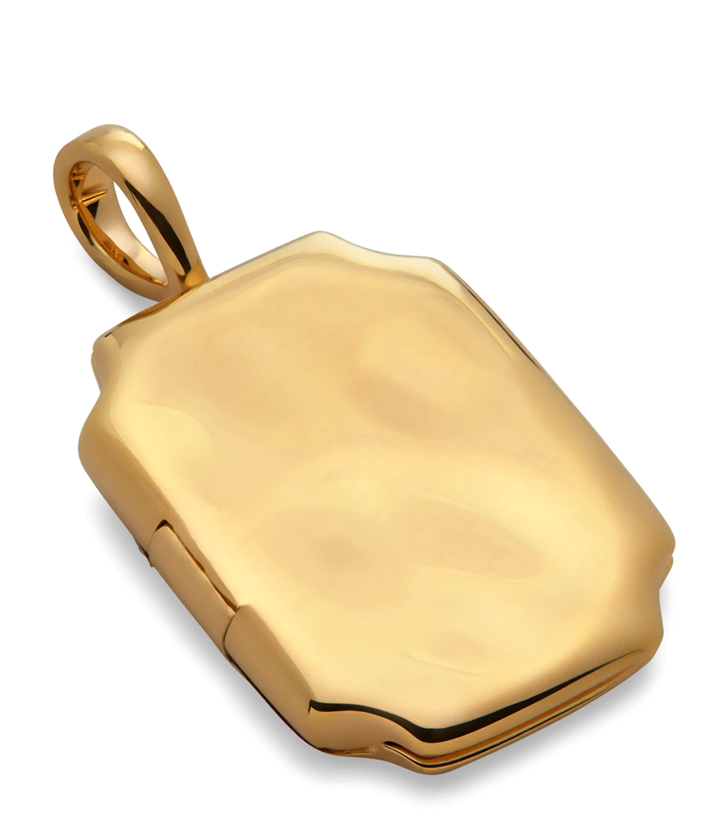 Monica Vinader Gold Vermeil Signature Locket Pendant Gold