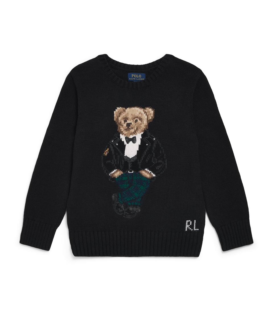 Ralph Lauren Kids Polo Bear Sweater (2-7 Years) Polo Black