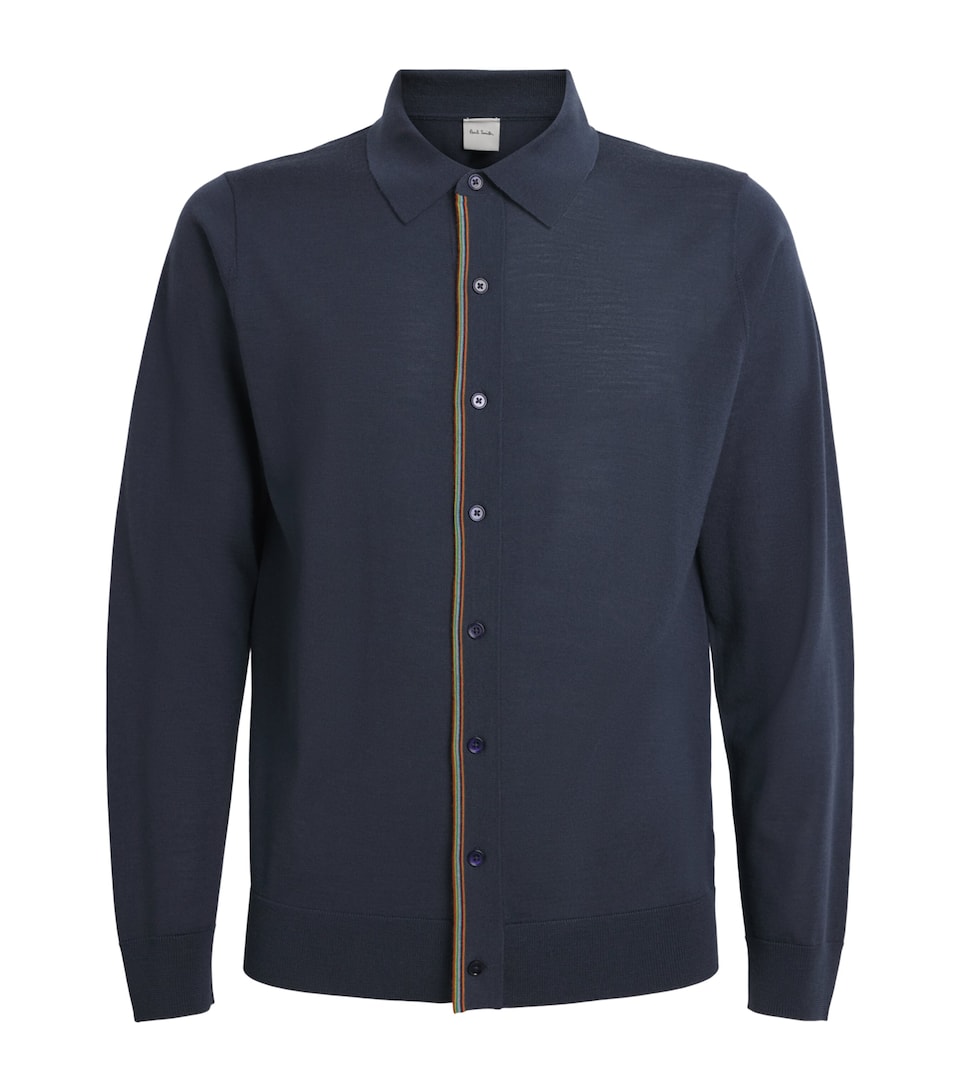 Merino Wool Signature Stripe Cardigan