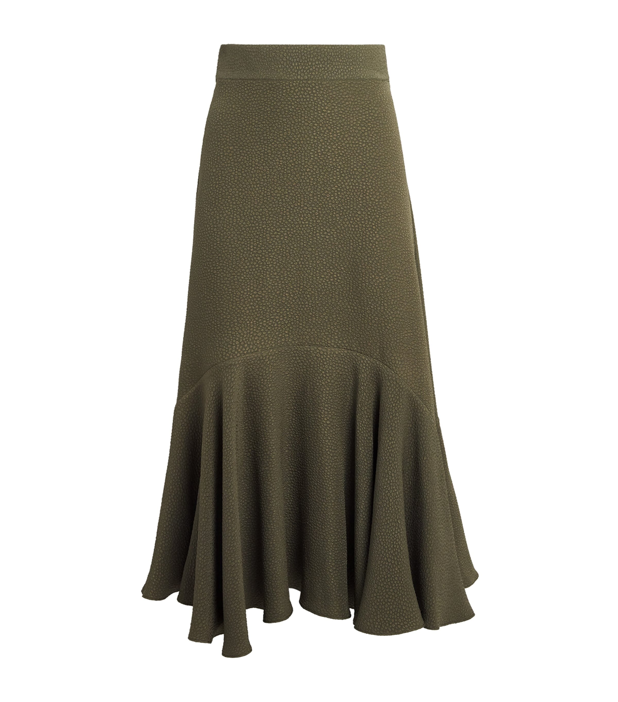 Edeline Lee Womens Hannah Pleated Midi Skirt Agr Amber Green