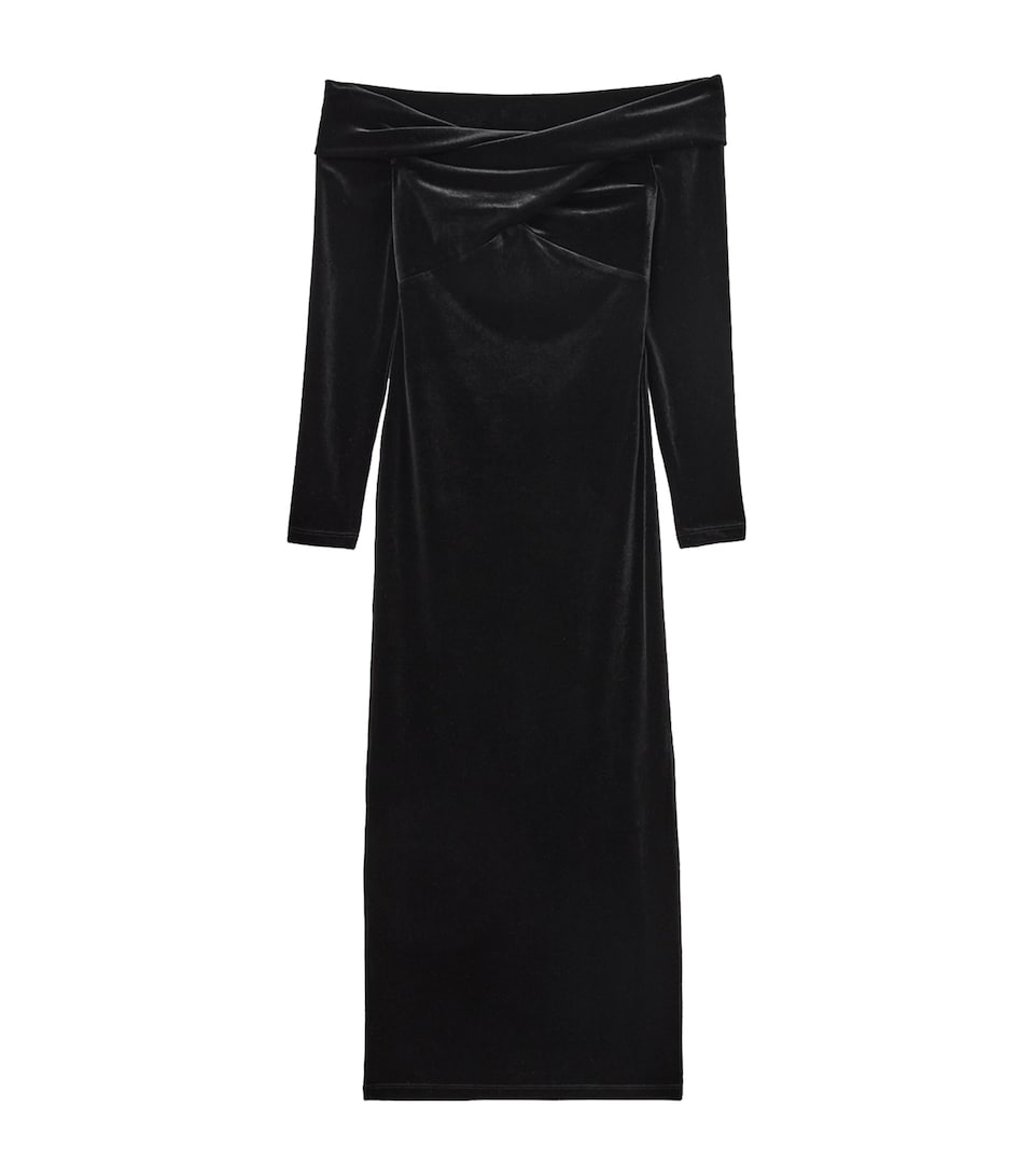 Velvet Delta Midi Dress