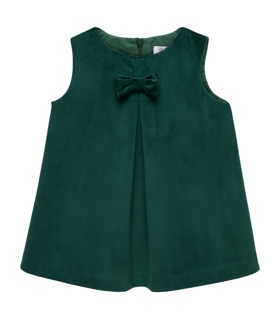 Trotters Velvet Esme Pinafore (6-24 Months) Green