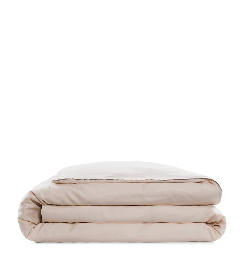 Hamam Cotton Alya Super King Duvet Cover (260cm x 240cm) Bone