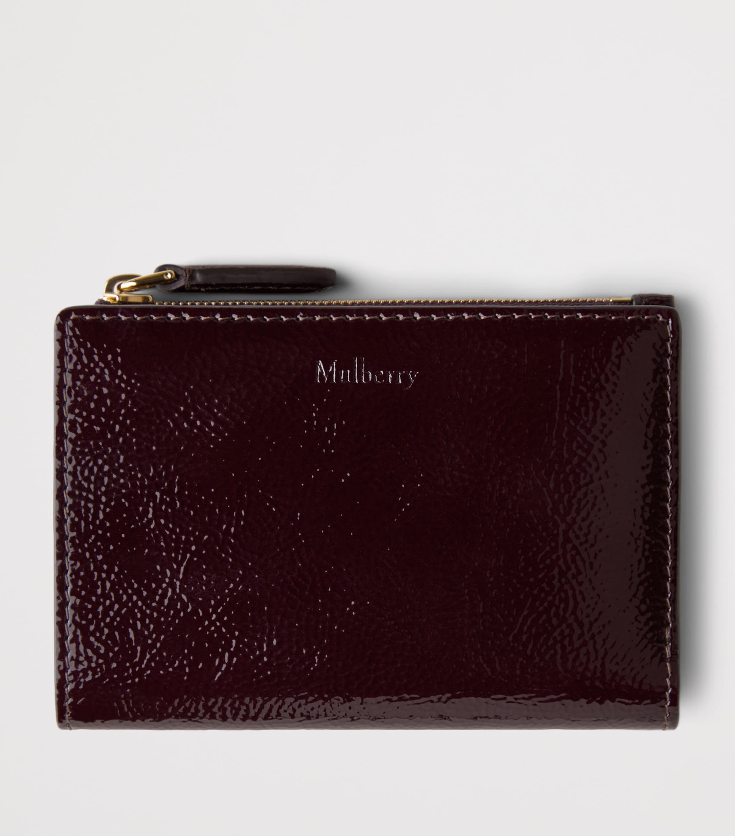 Patent Leather Continental Bifold Wallet