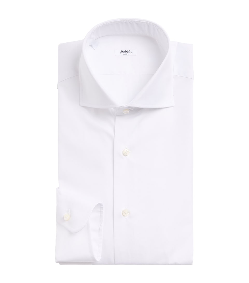 Barba Napoli Mens Cotton Shirt White