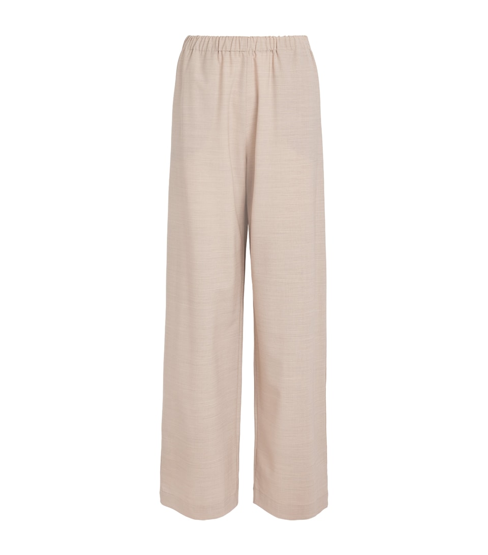 Fabiana Filippi Womens Merino-Blend Beaded Trousers Casha