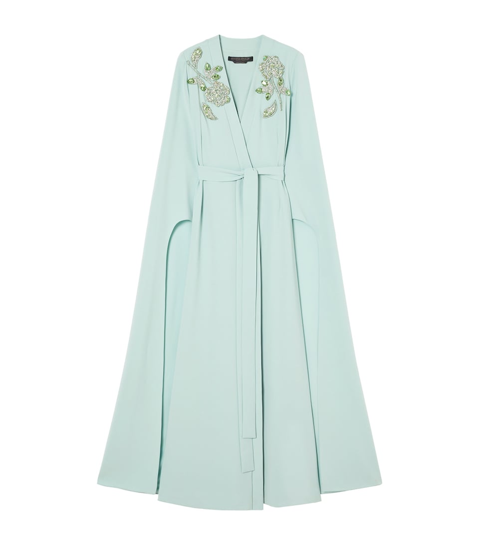 Embellished Wrap Dress