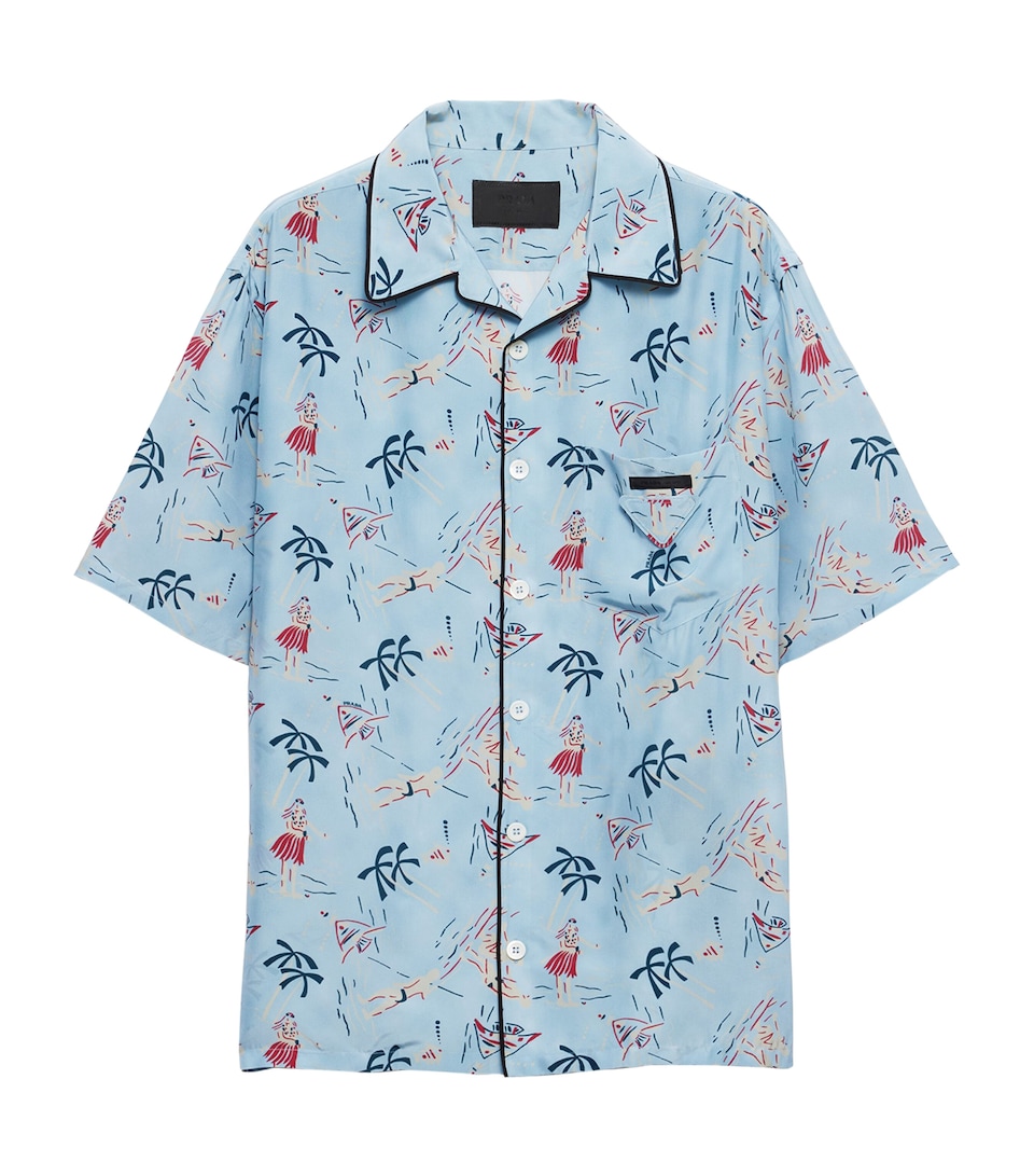 Floral Print Bowling Shirt