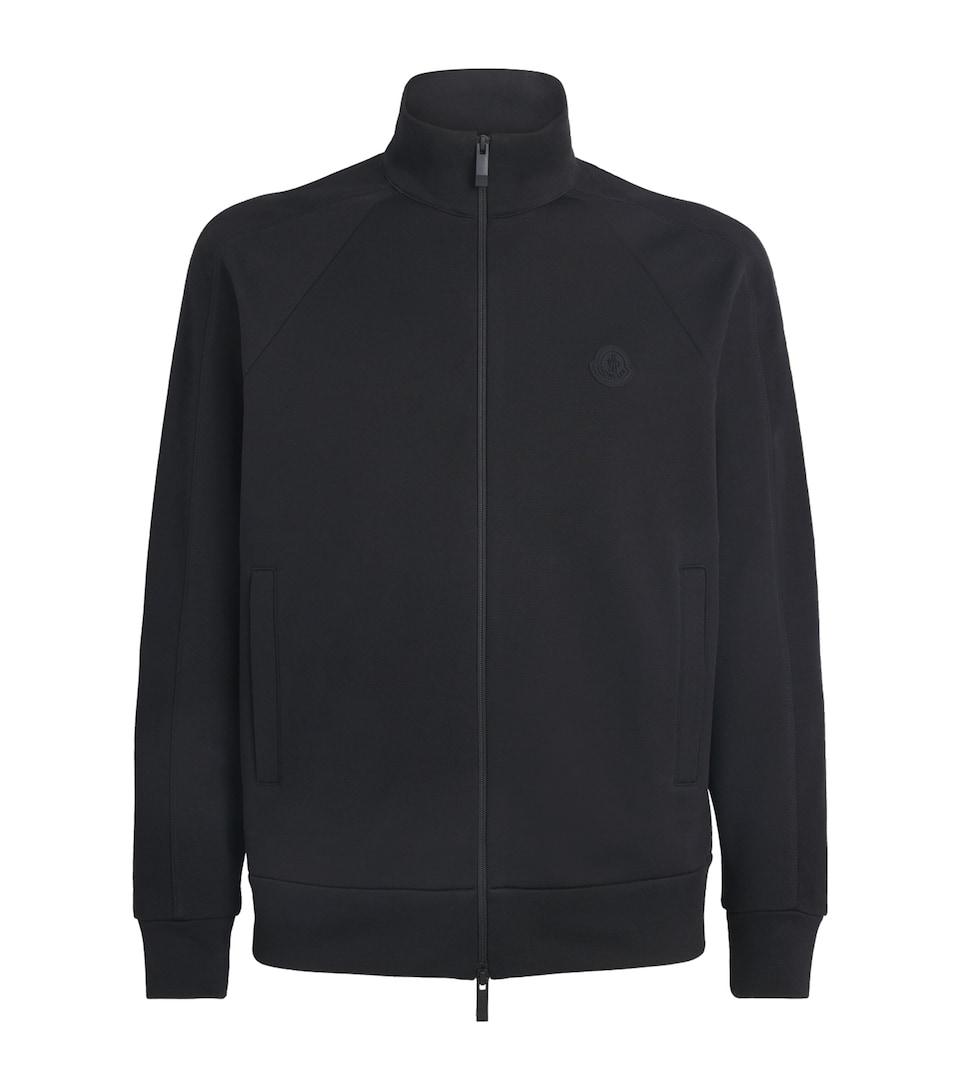 Cotton Logo Zip-Up Cardigan
