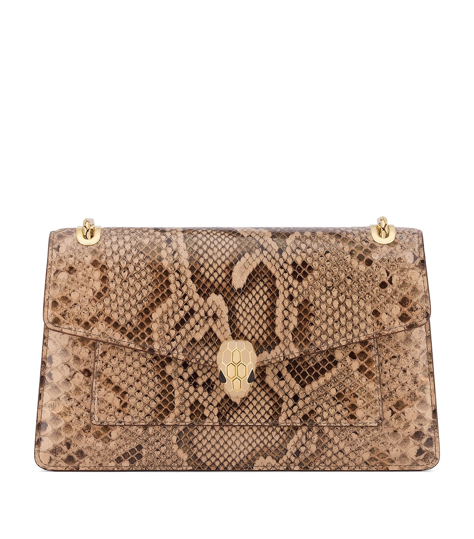 Python Leather Serpenti Forever Shoulder Bag