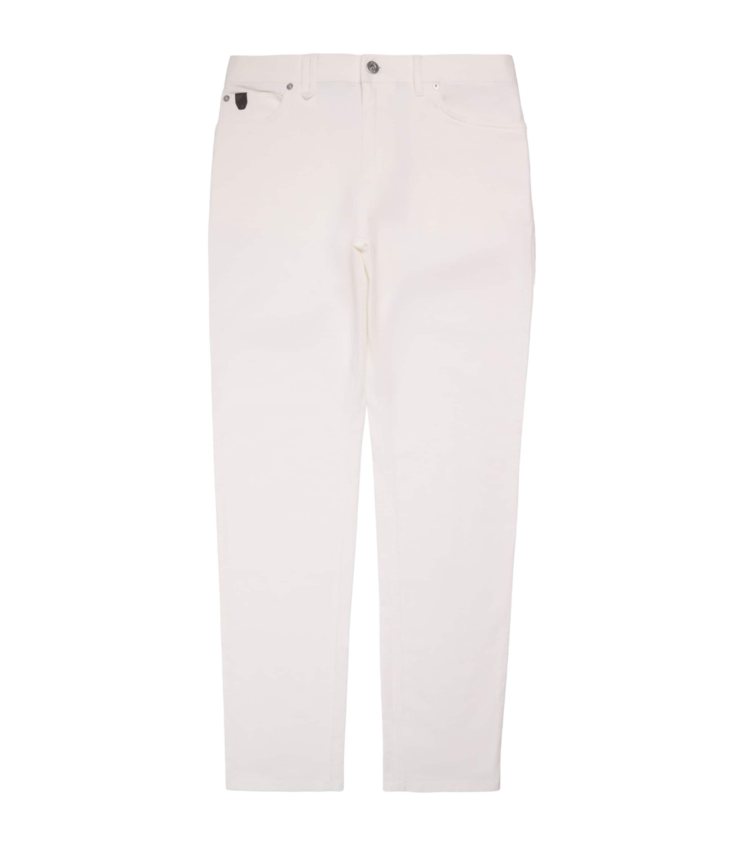 Brioni Mens Stretch-Denim Straight Jeans