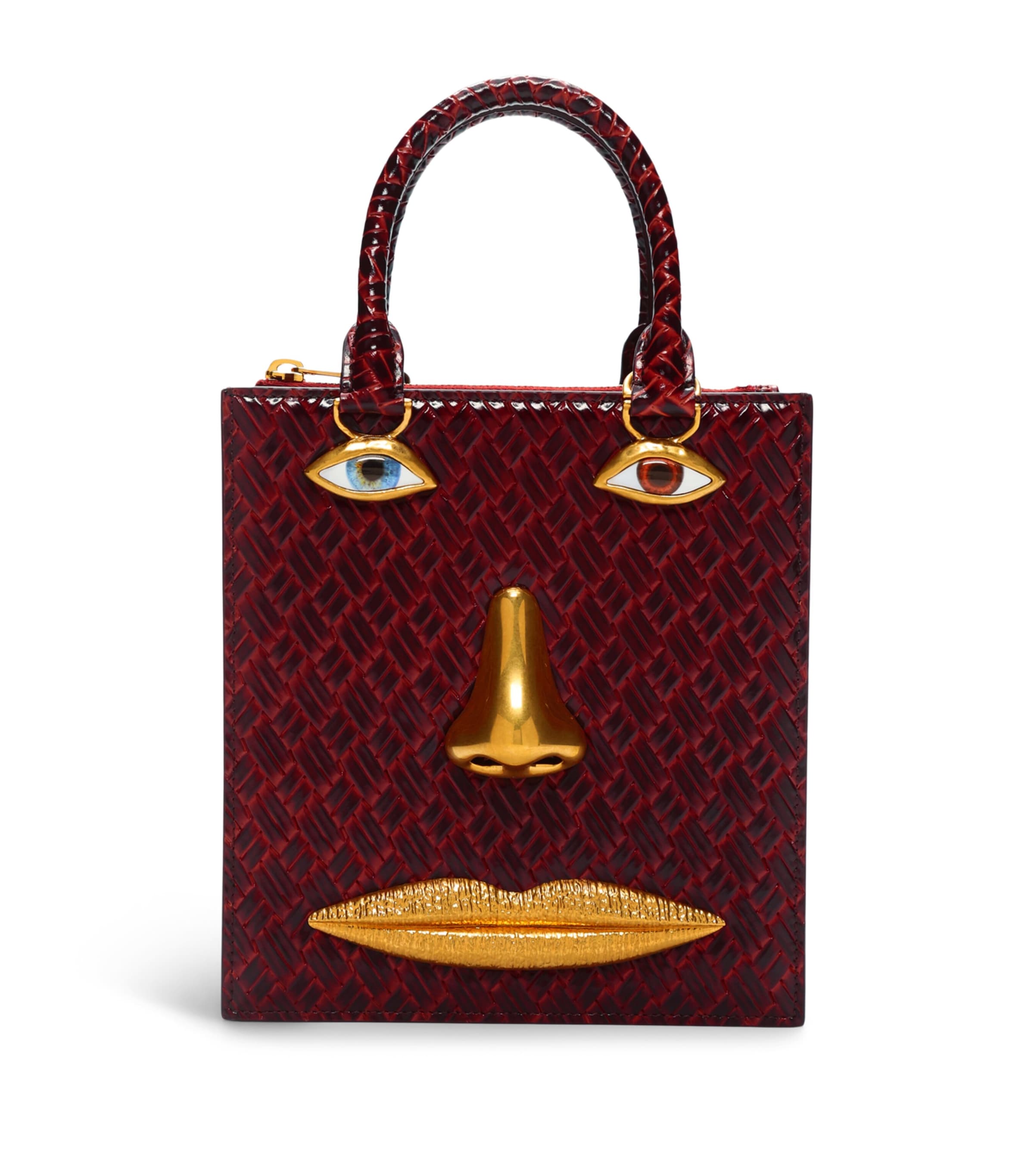 Leather Face Top-Handle Bag