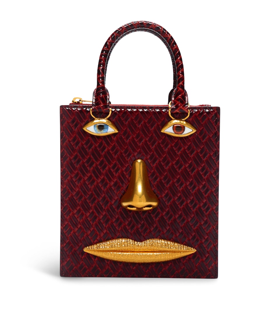 Leather Face Top-Handle Bag