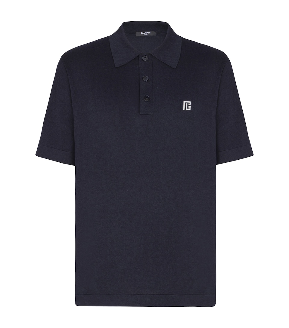 Silk-Cotton Logo Polo Shirt