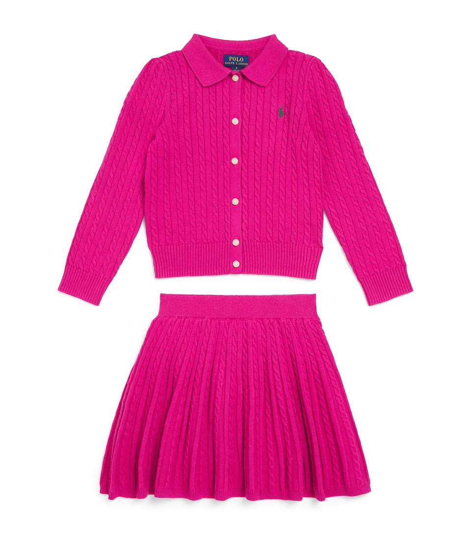 Cotton Cardigan and Skirt Set (2-6 Years)