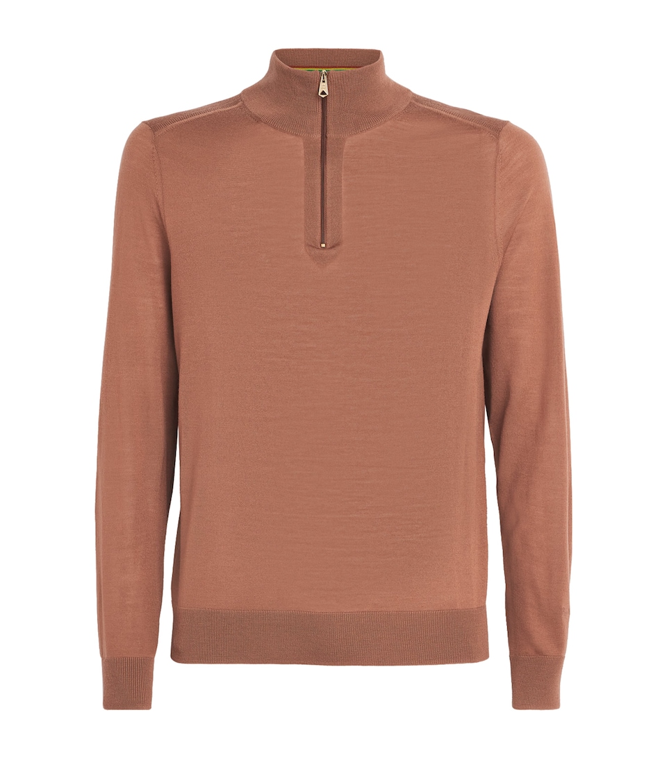 Merino Wool Quarter-Zip Sweater