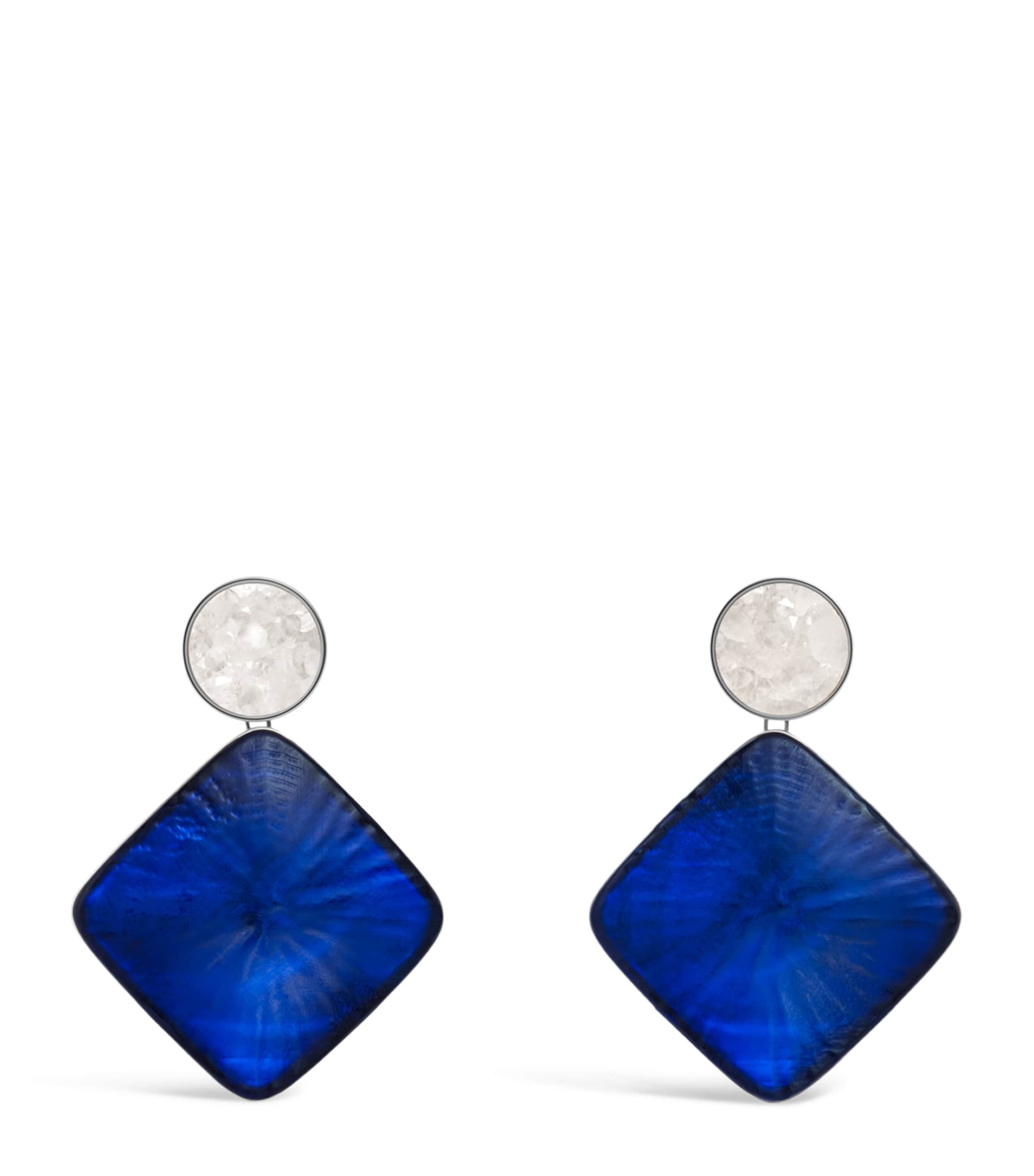 Alaïa Crystal Pendant Earrings Noir