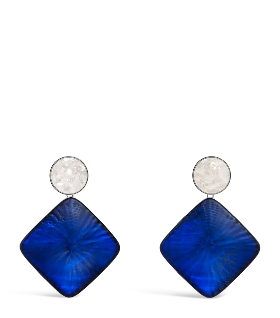 Alaïa Crystal Pendant Earrings Noir