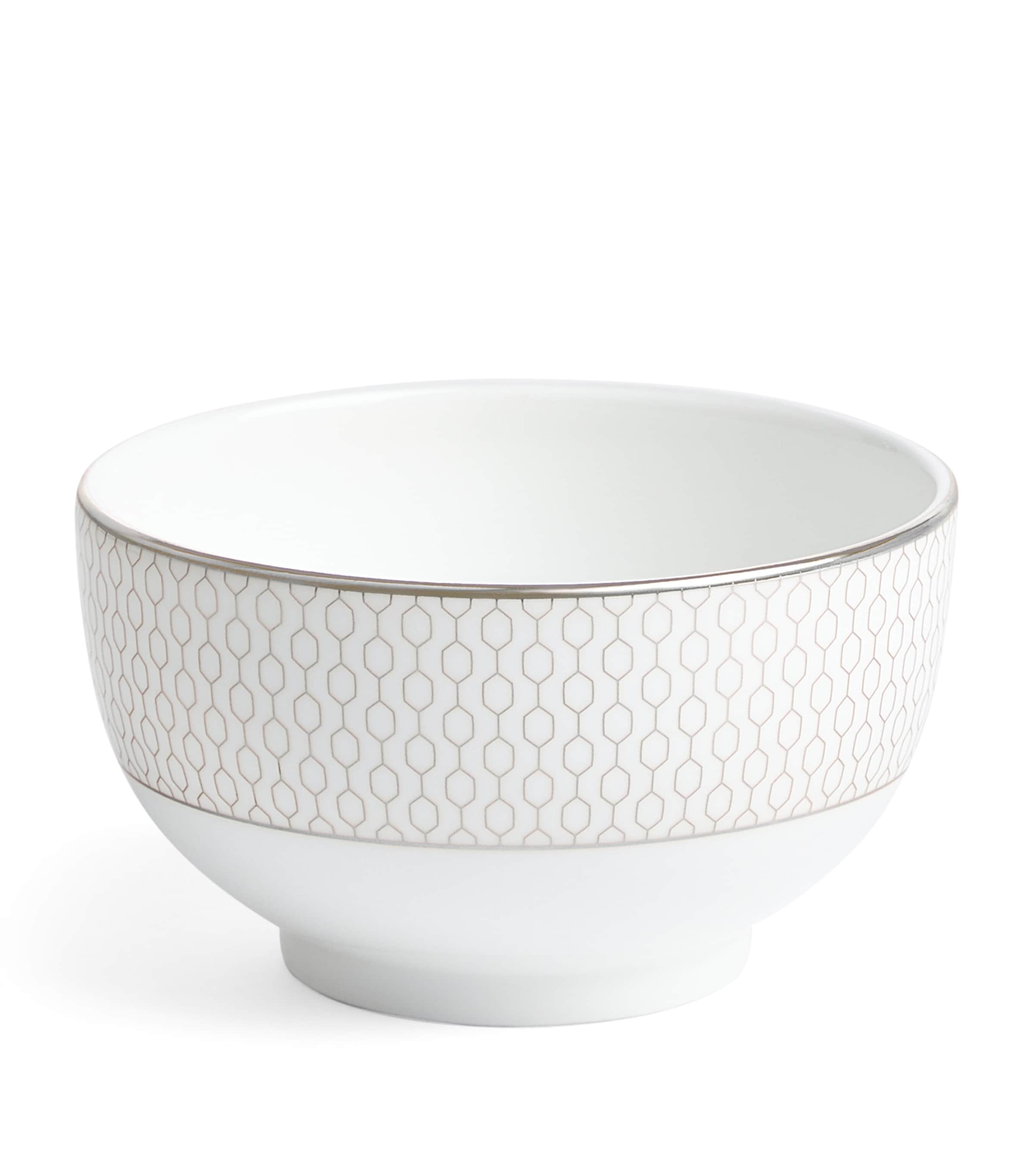 Wedgwood Gio Platinum Rice  Bowl (11cm) White