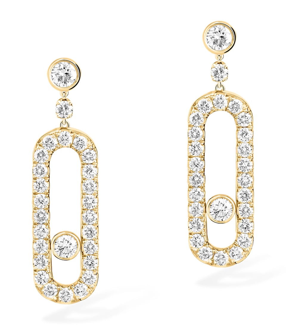 Move Uno Yellow Gold and Diamond Earrings (0.40ct)