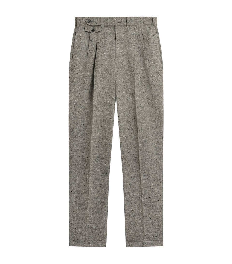 Wool Tweed Donegal Travel Trousers
