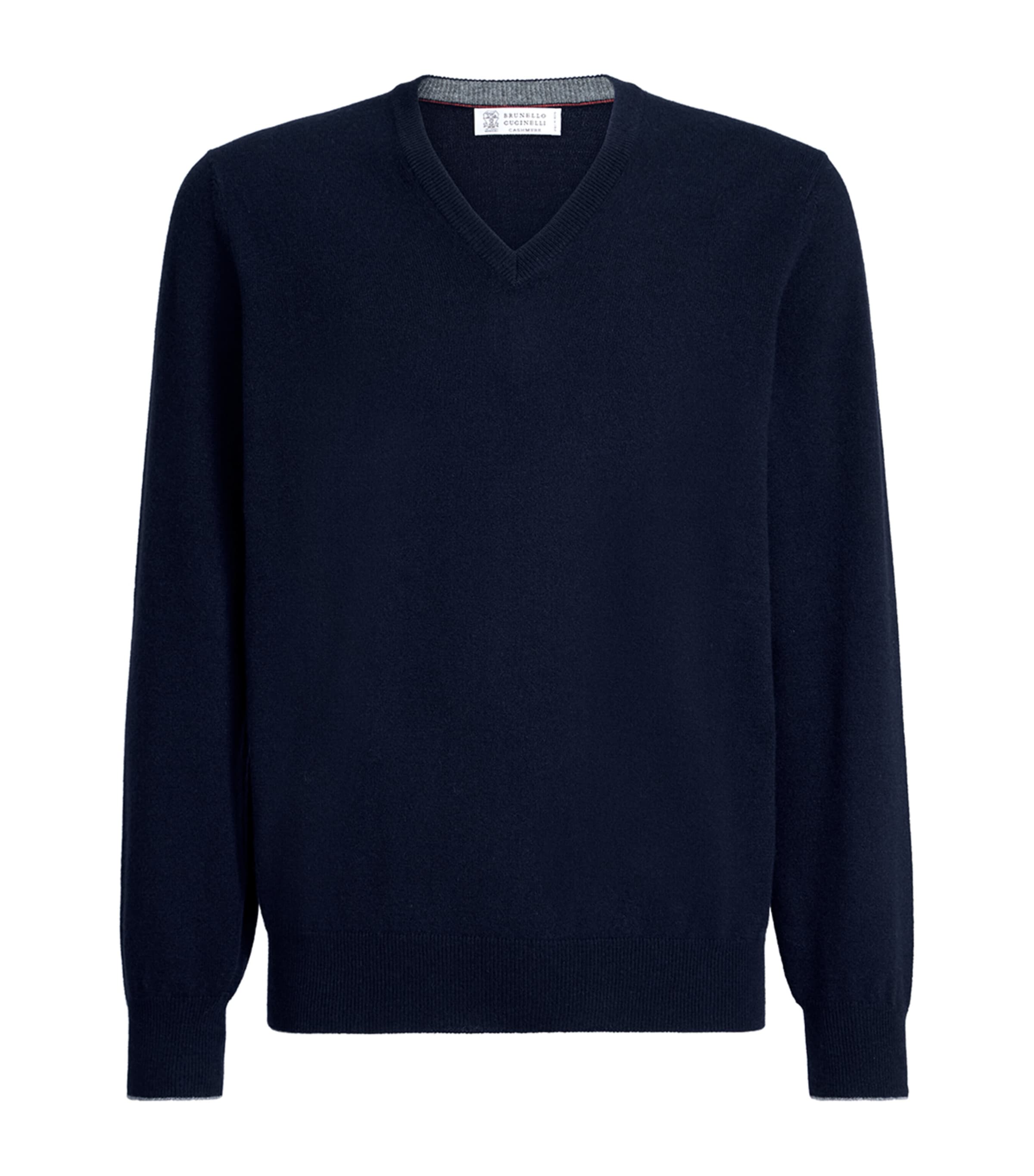 Brunello Cucinelli Mens Cashmere V-Neck Sweater
