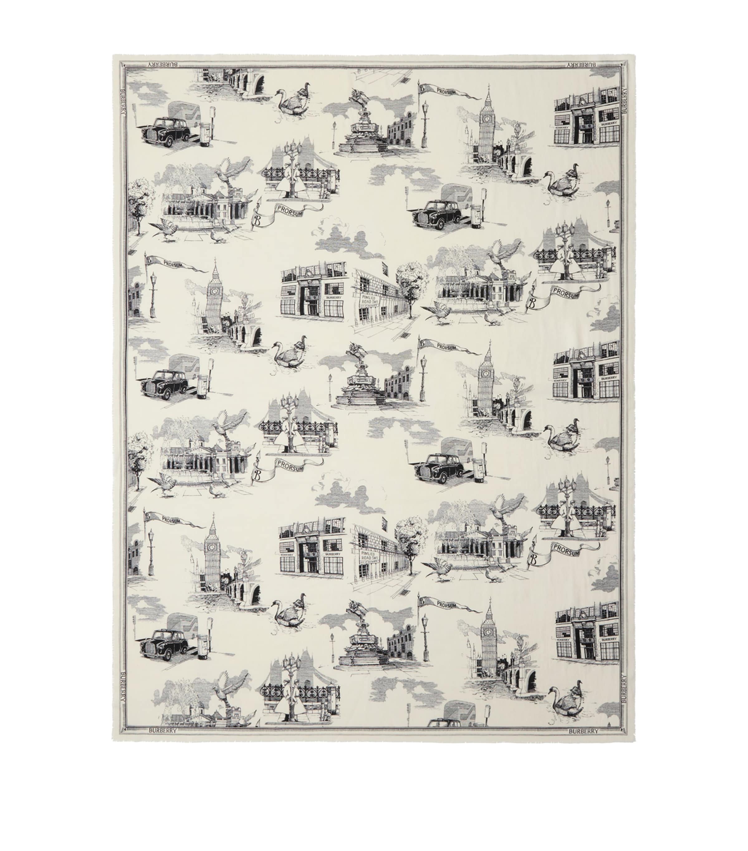 Silk-Wool London Landmarks Scarf