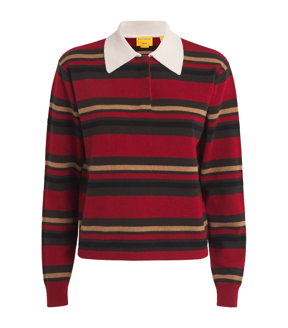 Cashmere Cropped Rugby Shirt
