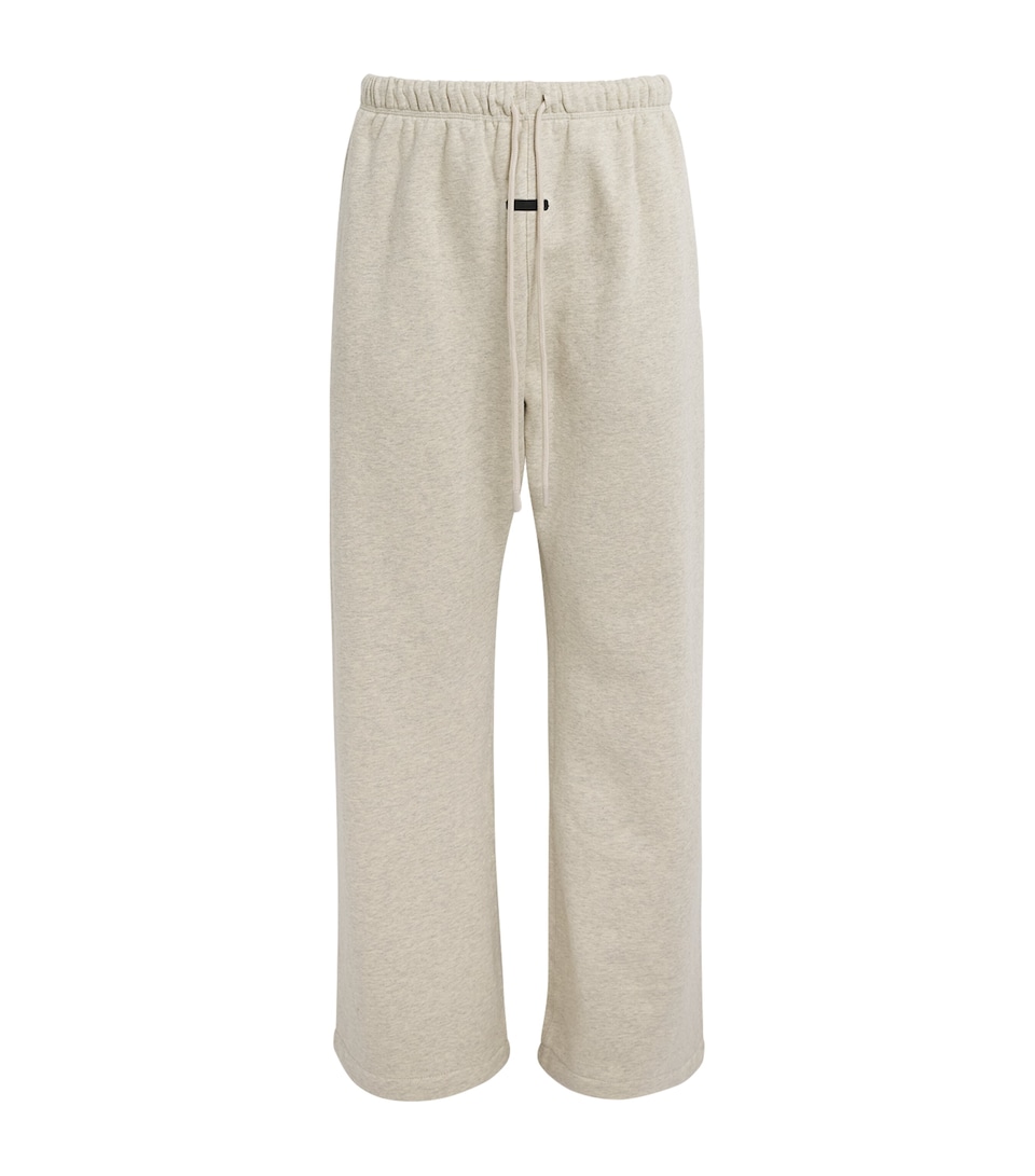 FEAR OF GOD ESSENTIALS Mens Cotton Flared Sweatpants Wshd Vnla Hther