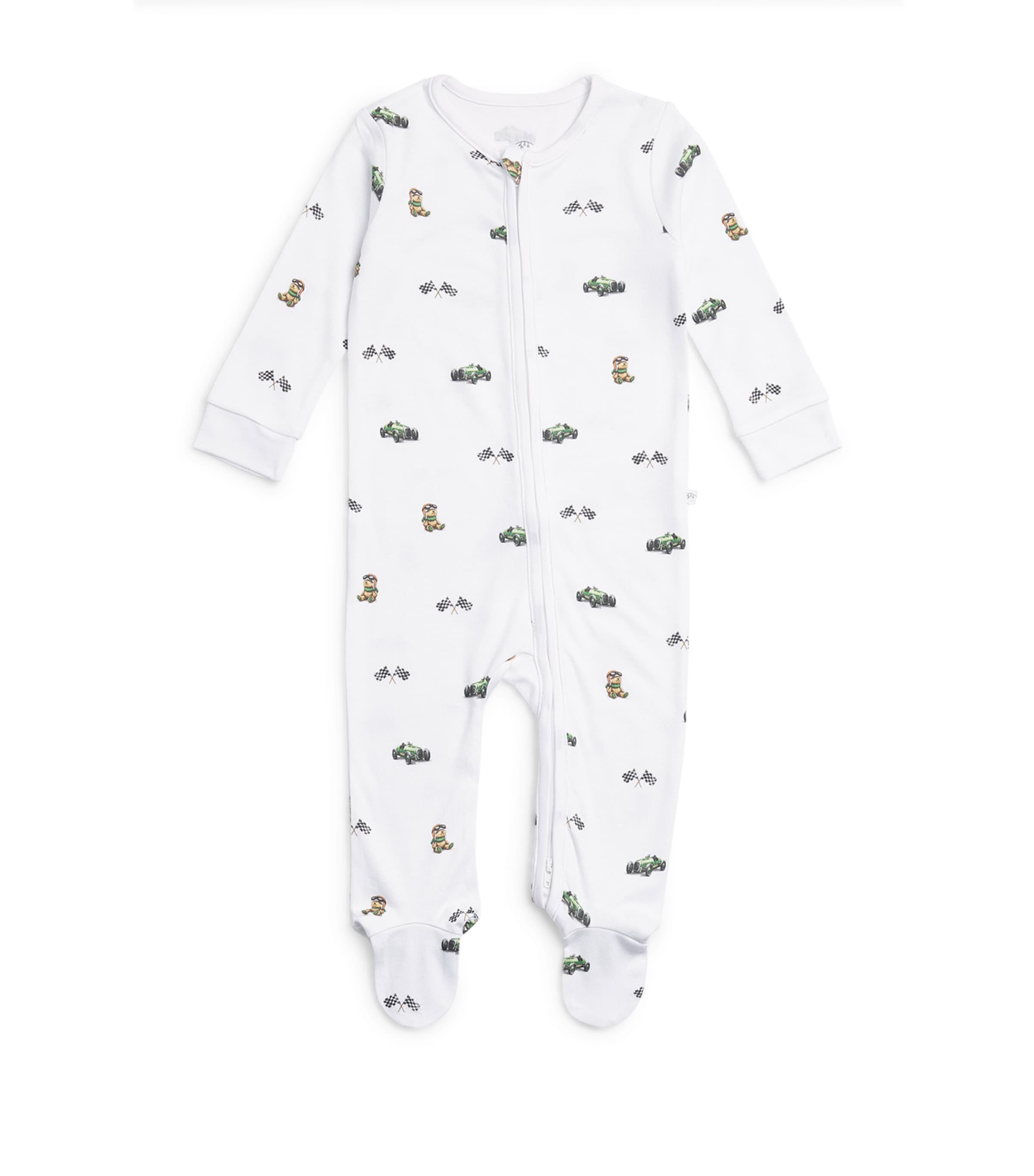 Rosa & Blue Bamboo-Organic Cotton Harrods Bear All-In-One (6-9 Months) Harrods Excl