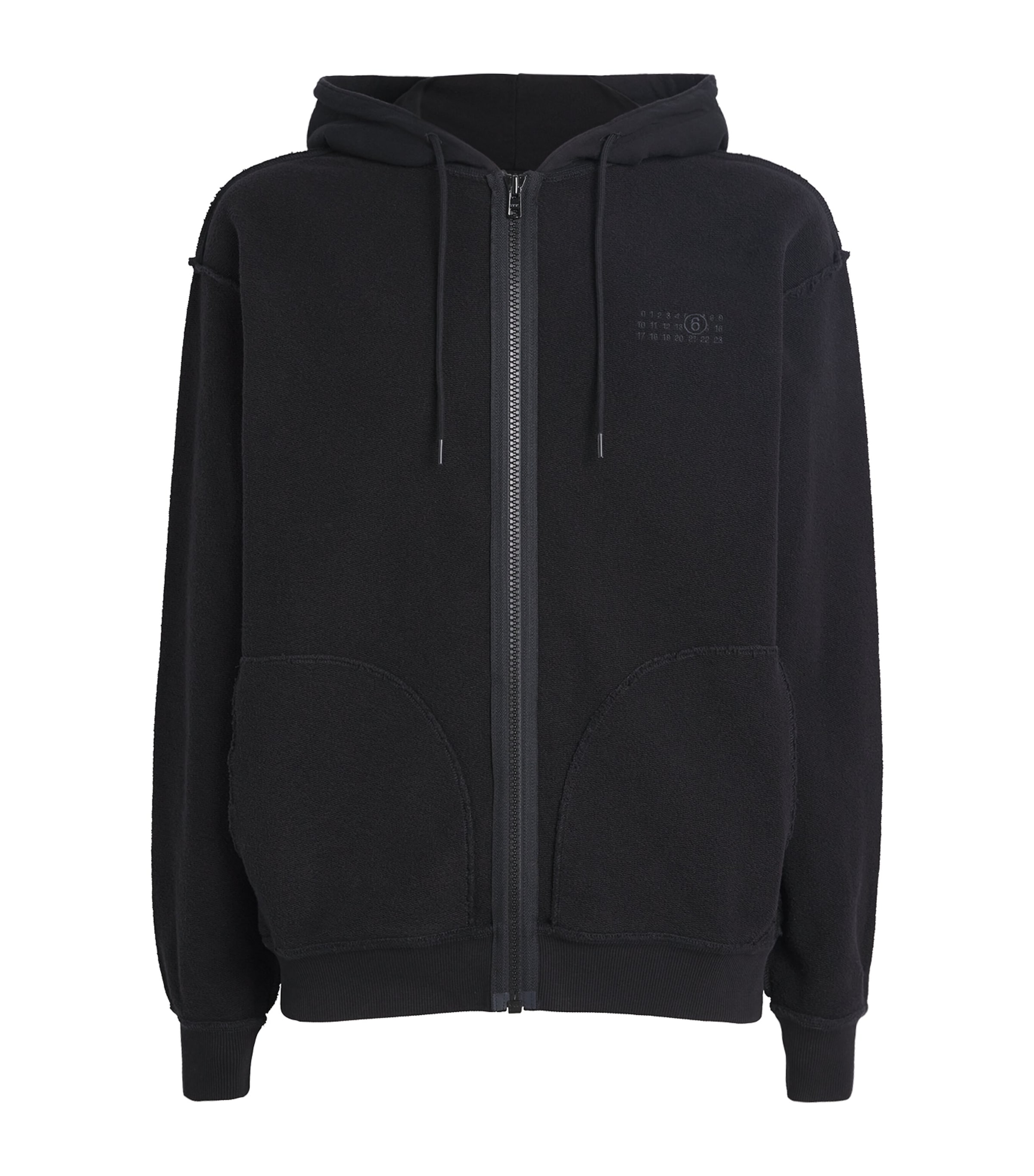 Cotton Inverted Zip-Up Hoodie