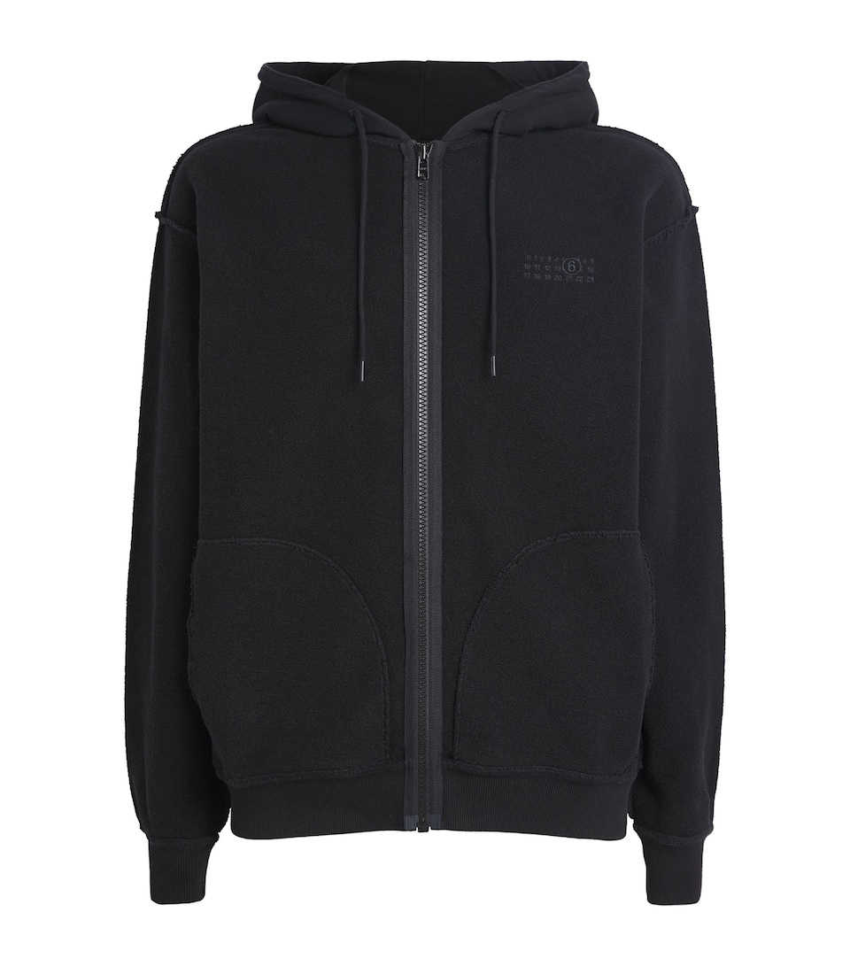 Cotton Inverted Zip-Up Hoodie