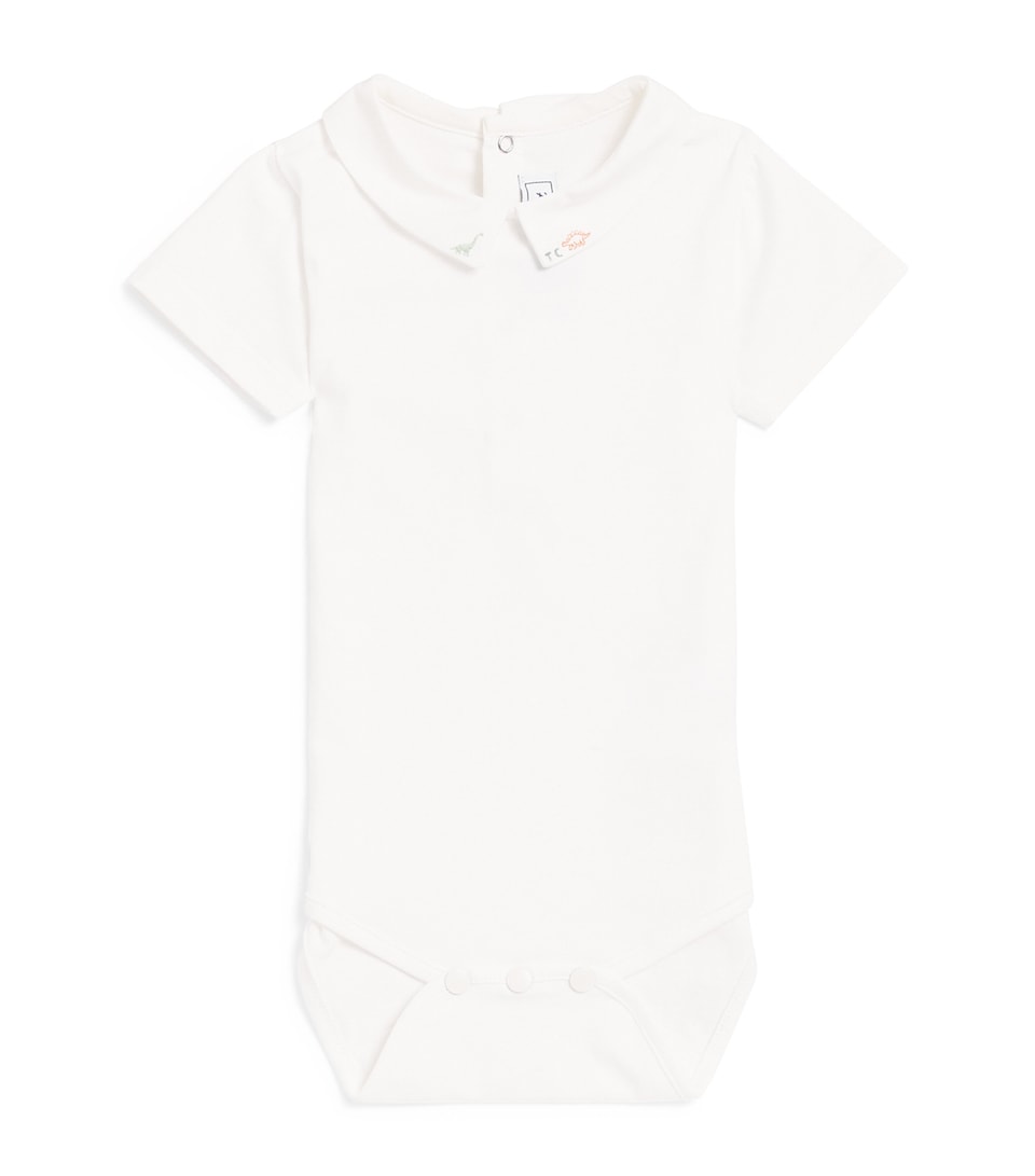 Stretch-Cotton Collared Bodysuit (3-12 Months)