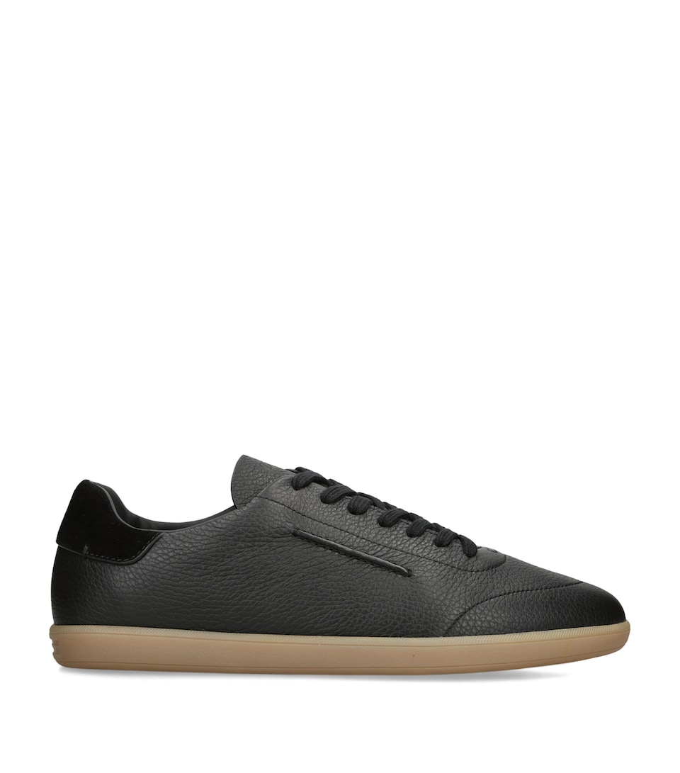 Zegna Leather 232 Sneakers Black
