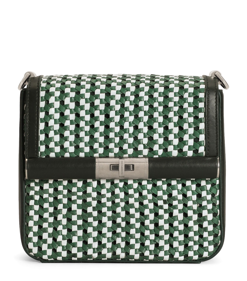 Calfskin Woven Marlene Shoulder Bag