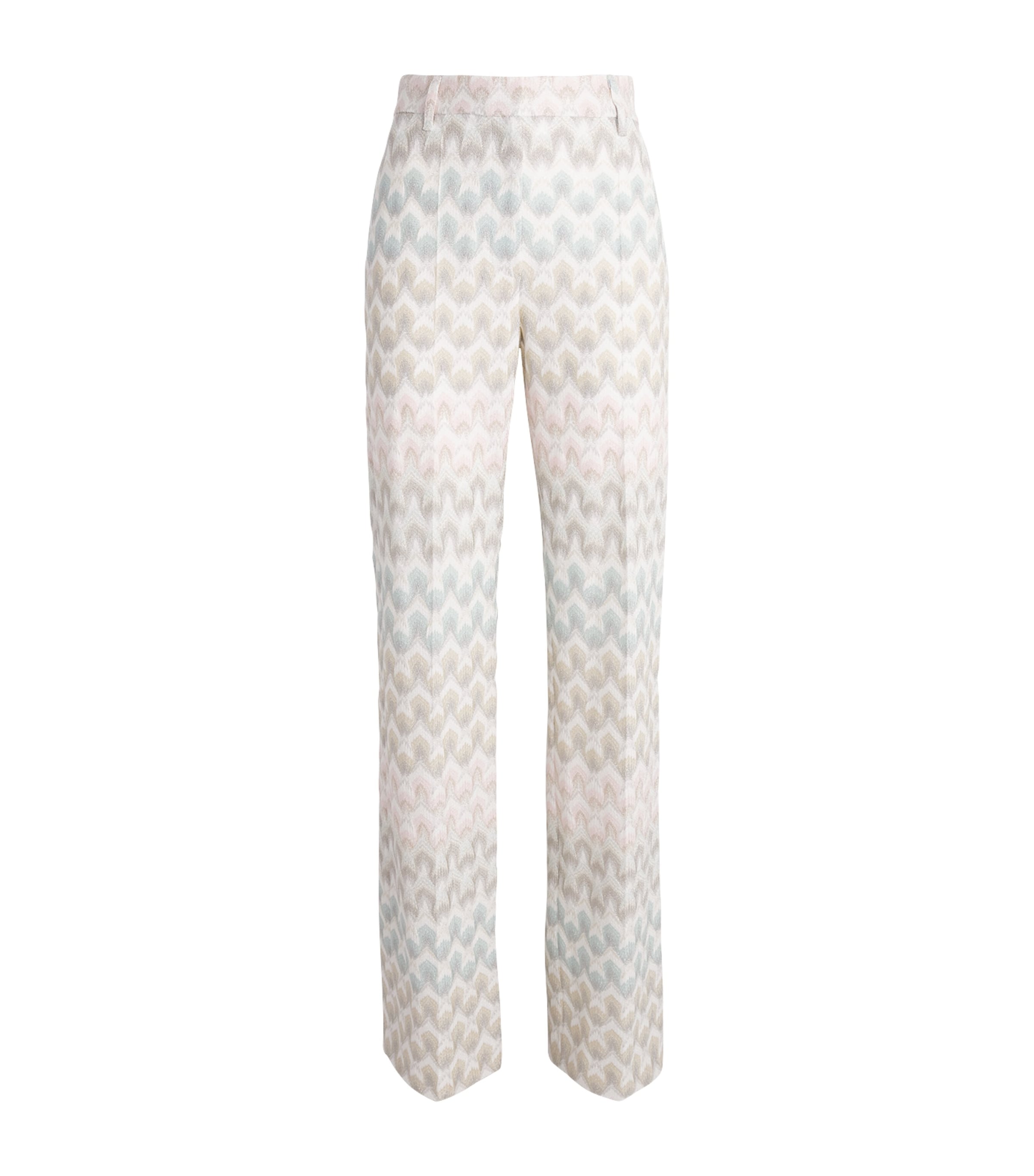 Missoni Metallic Woven Tailored Trousers Smsqb Multi B/p/w/y