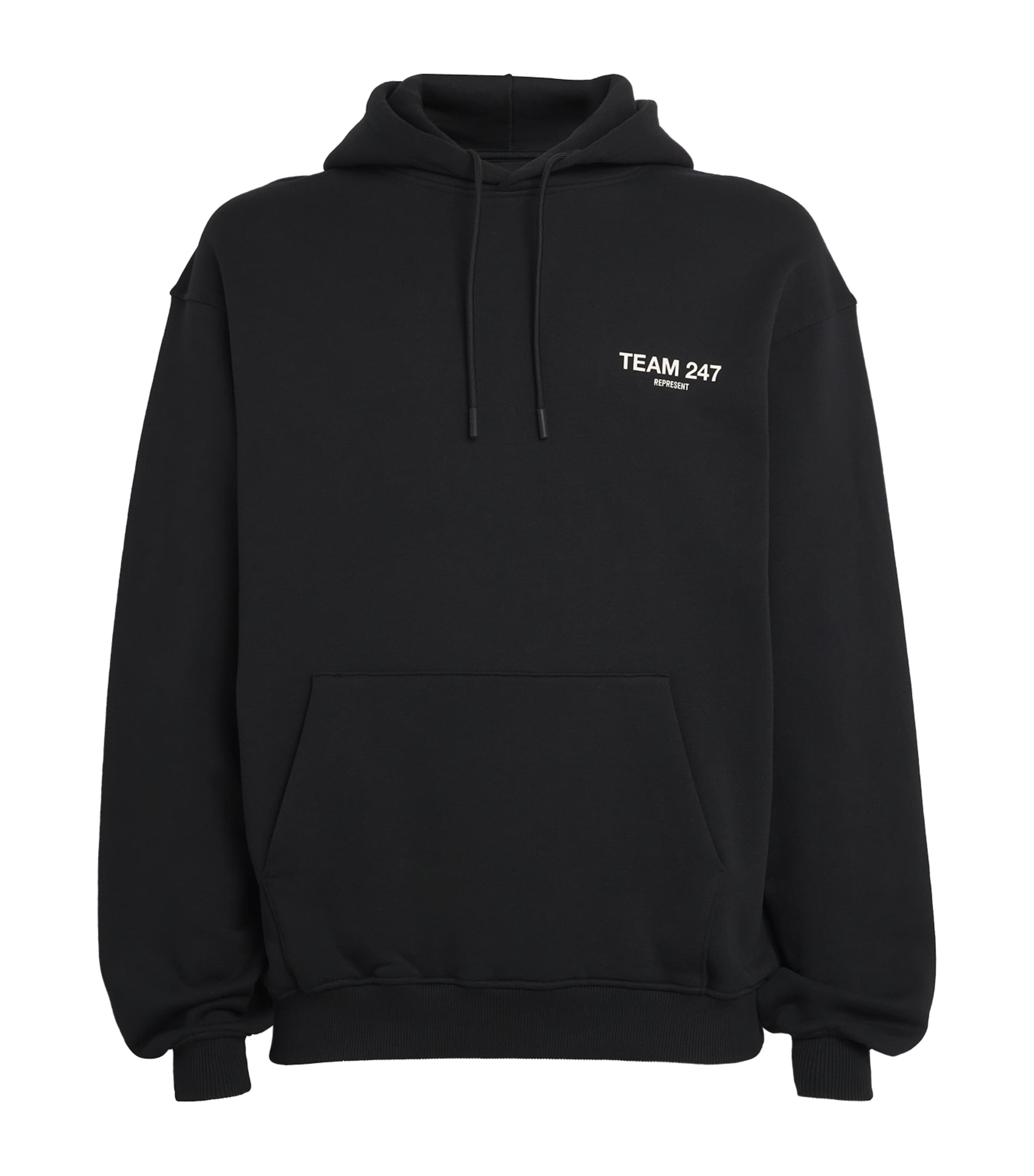 Represent 247 Mens Cotton Team 247 Hoodie Jet Black