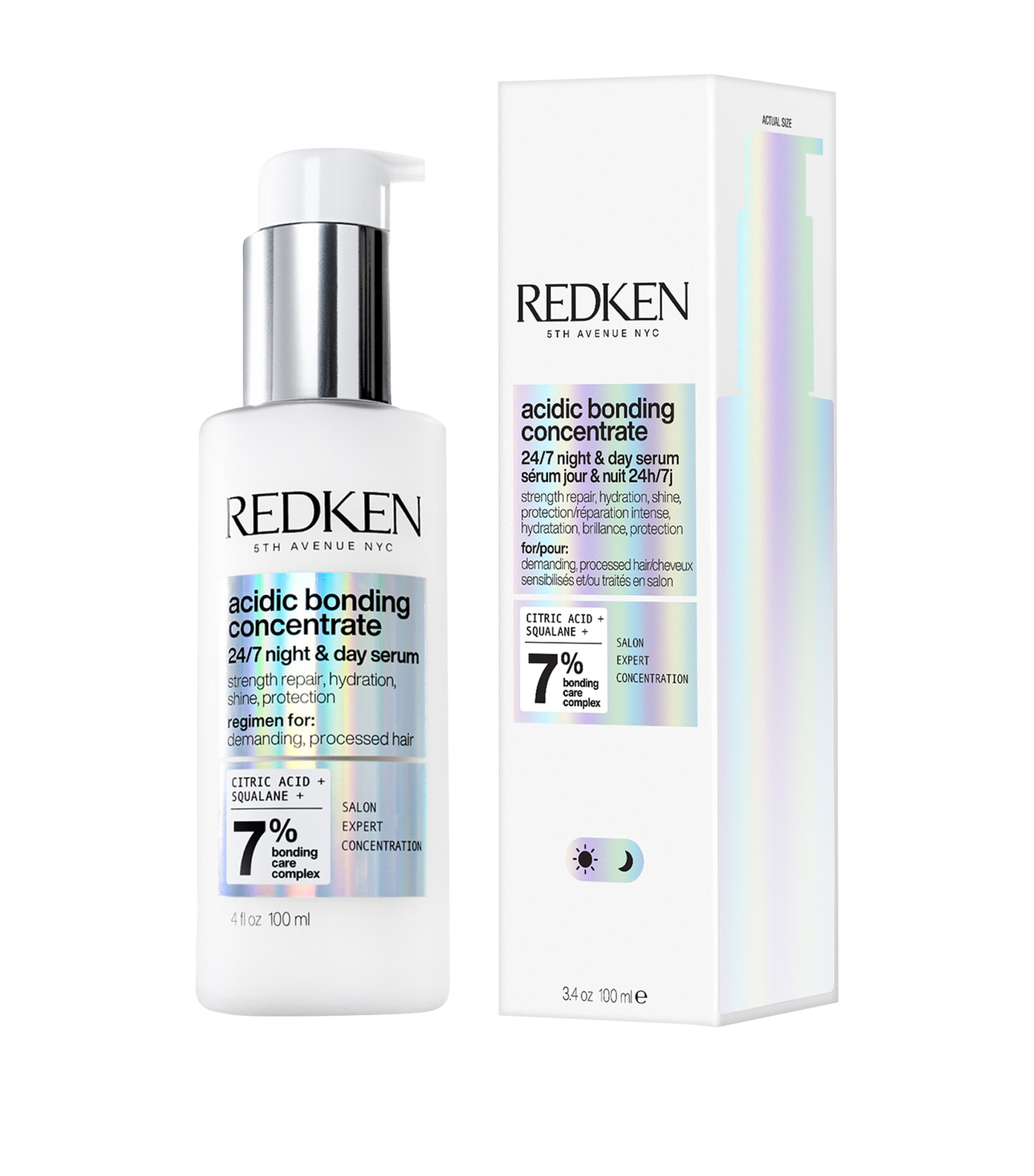 Acidic Bonding Concentrate 24/7 Night & Day Strength Repair Hair Serum (100ml)