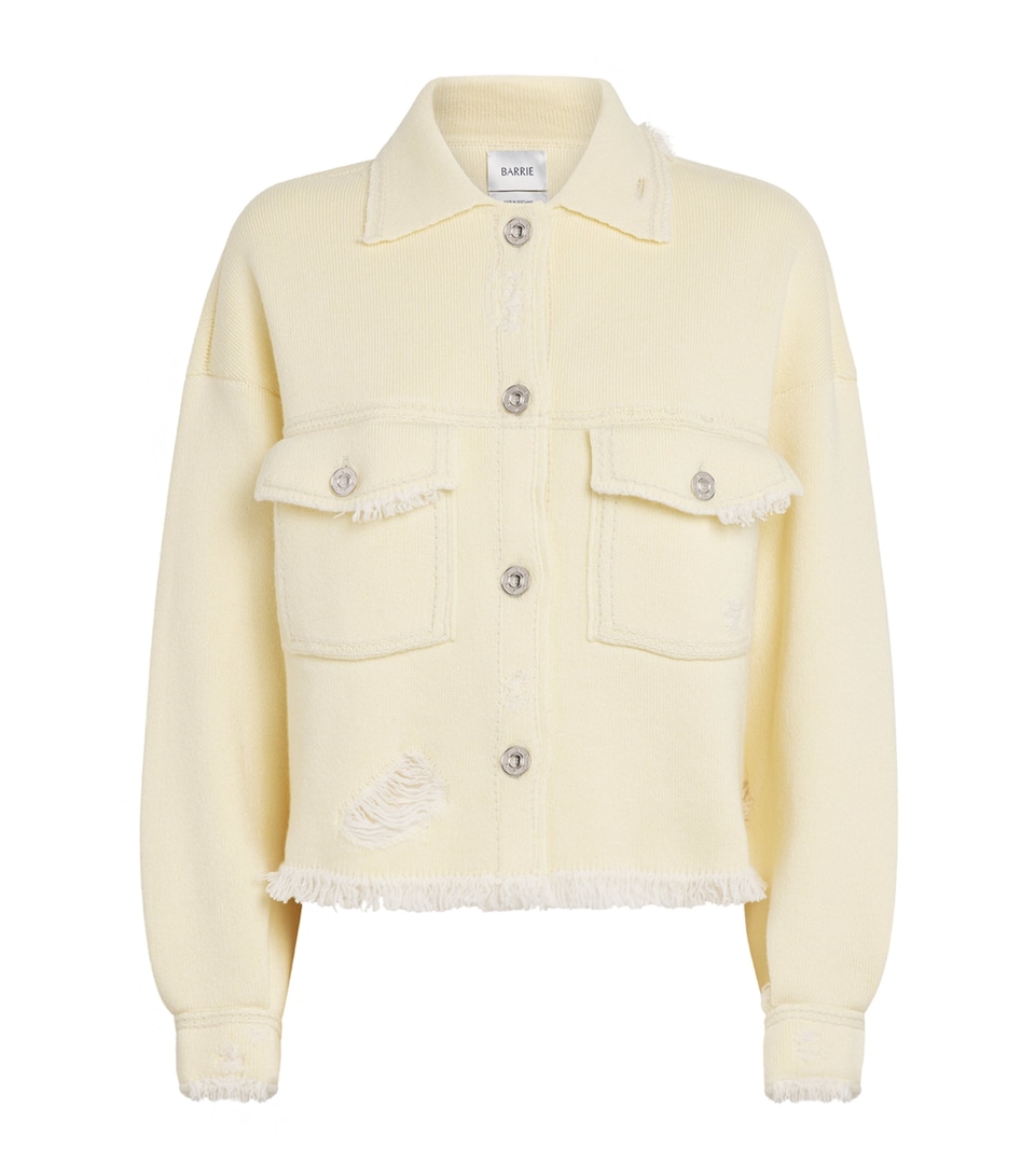 Cashmere-Cotton Denim Jacket