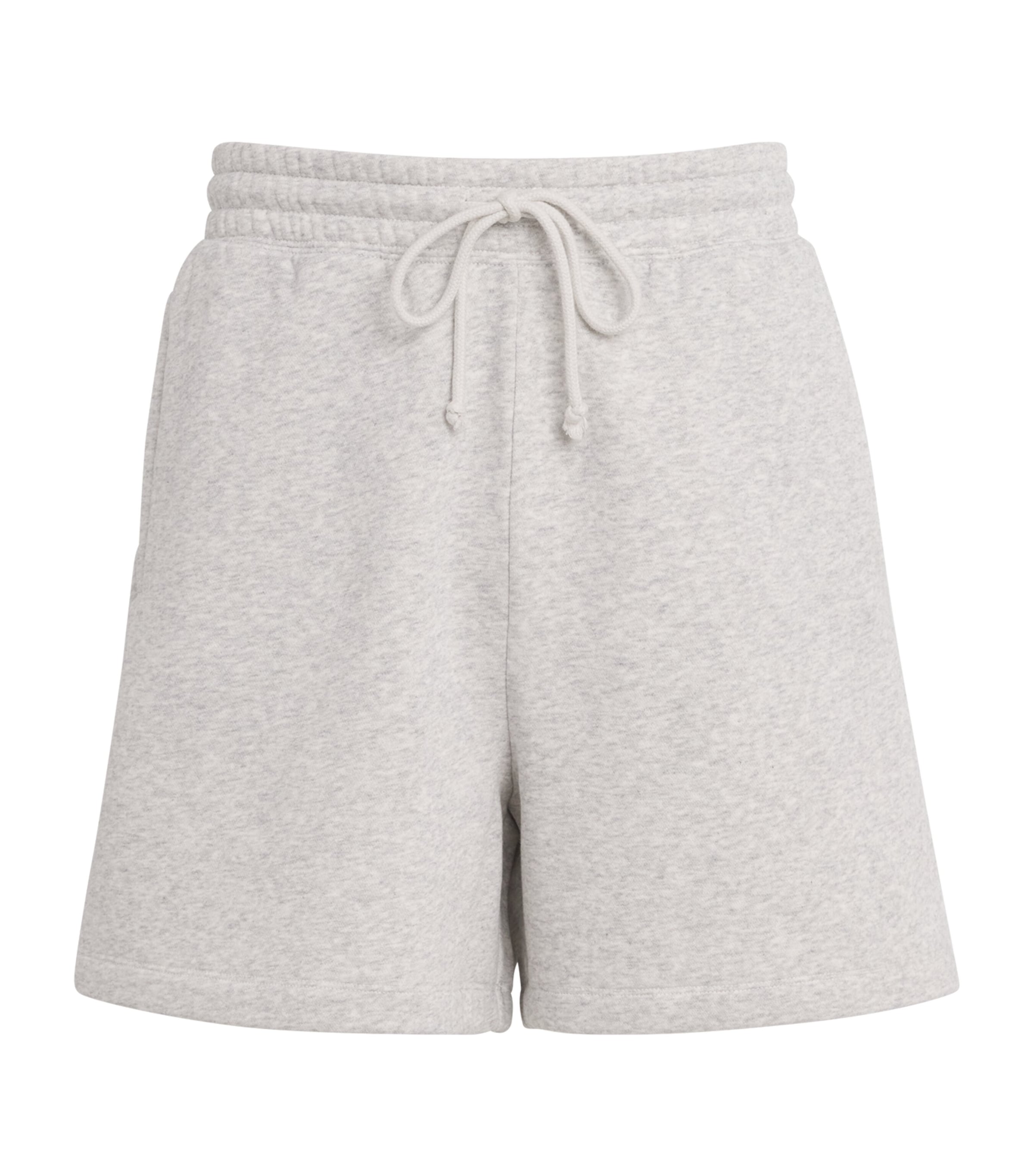 【ADANOLA】Varsity Loose Fit Sweat Shorts Varsity Loose Fit Sweat Shorts - Coffee Bean/Marshmallow White