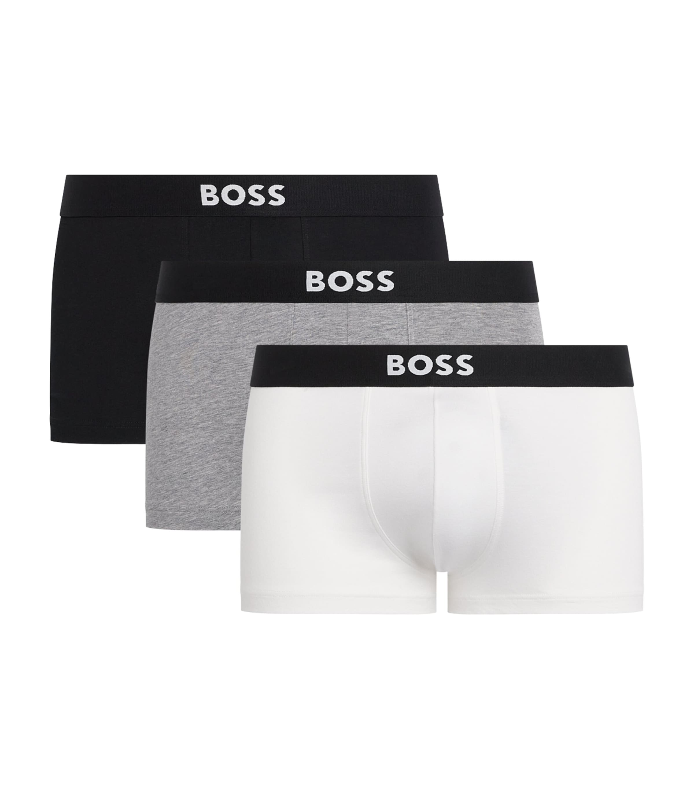BOSS Mens Stretch-Organic Cotton Trunks (Pack of 3) Assorted Pre Pck